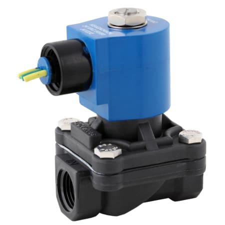 Gc Valves Solenoid Valve, 2-Way, 3/4 in Pipe Size, 24V DC, Diaphragm, Pilot Operated, Nylon, NBR S211GF16NPEG5